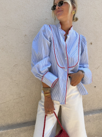 CÉLINE tie collar shirt - Pre-order