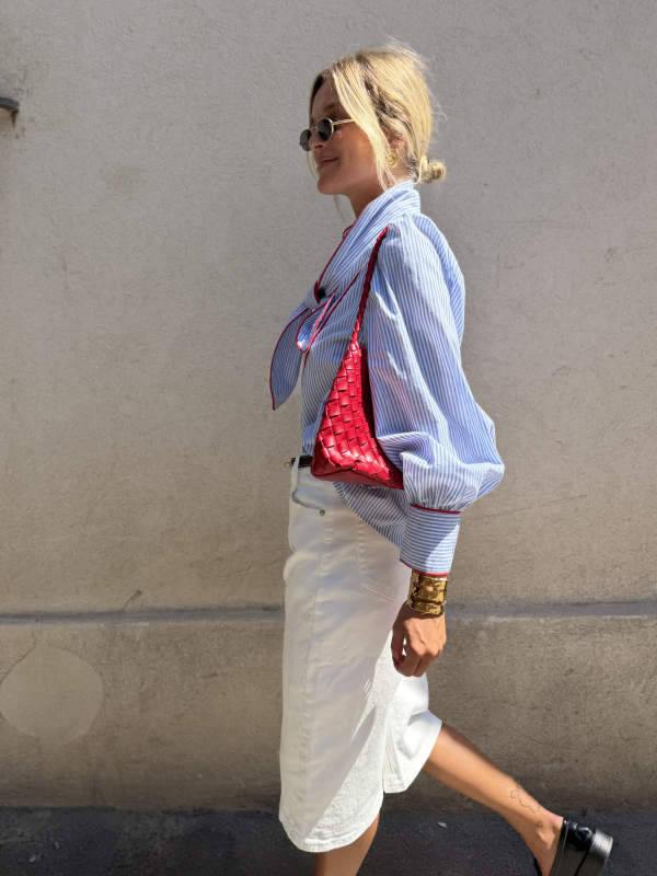CÉLINE tie collar shirt - Pre-order