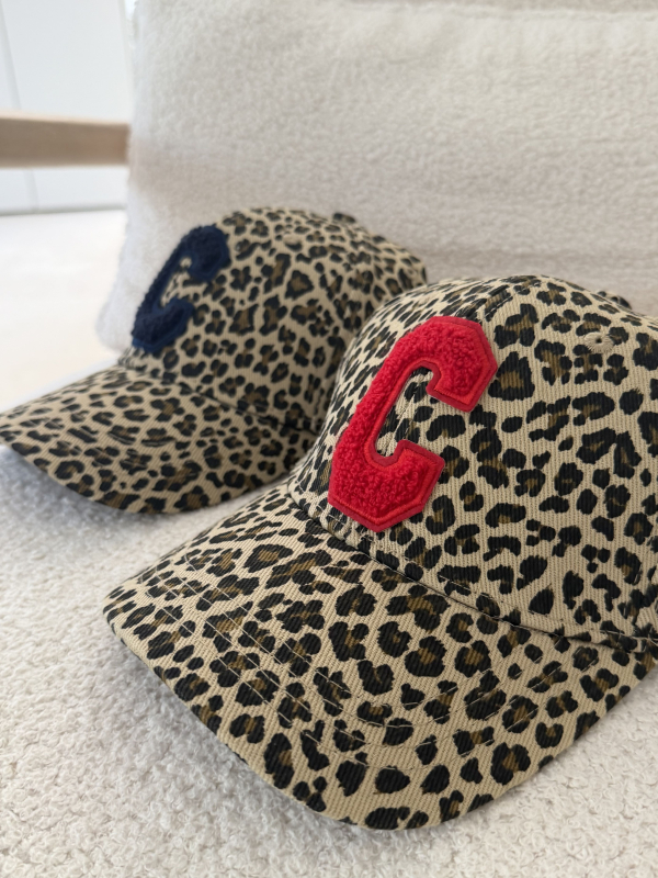Red C leopard cap