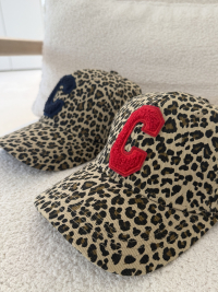 Red C leopard cap