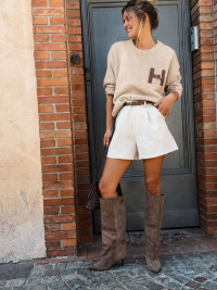 JUSTIN taupe boots