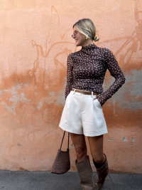 ELIOTT chocolate polka tot top - Pre-order