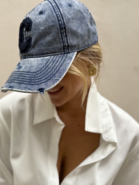 Casquette bleu foncé délavée C marine
