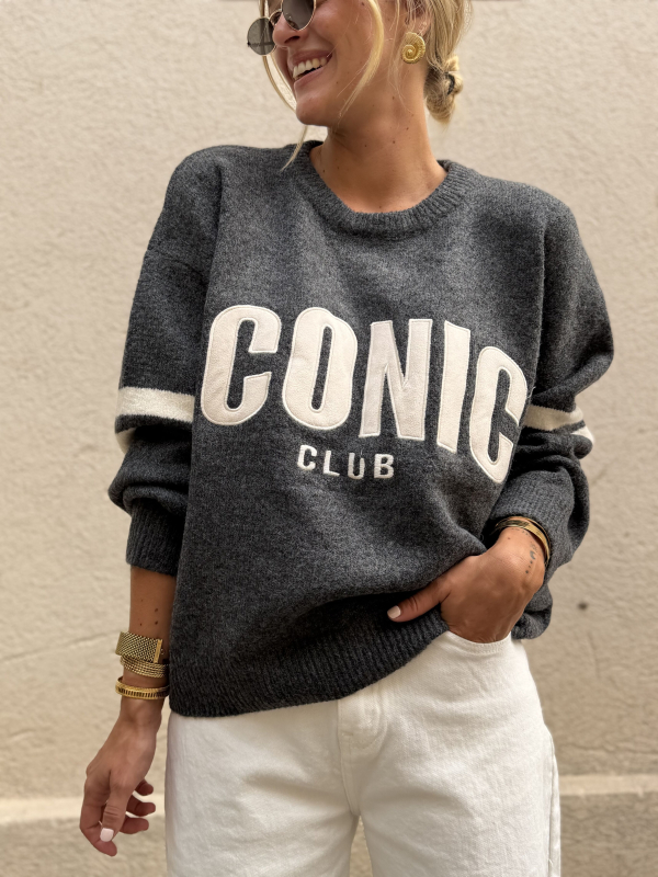 Pull ICONIC CLUB gris