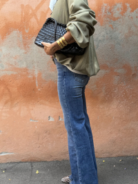 Jean flare bleu foncé