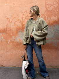 Jacket MASSIMO khaki & its scarf