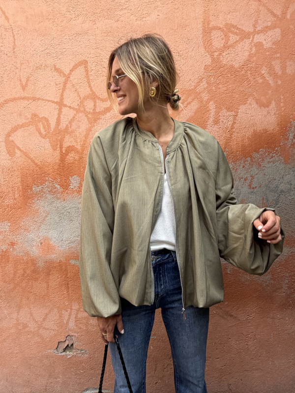Jacket MASSIMO khaki & its scarf