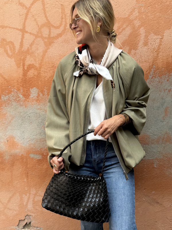 Jacket MASSIMO khaki & its scarf