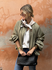 Jacket MASSIMO khaki & its scarf