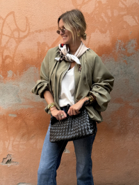 Jacket MASSIMO khaki & its scarf
