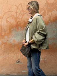 Jacket MASSIMO khaki & its scarf
