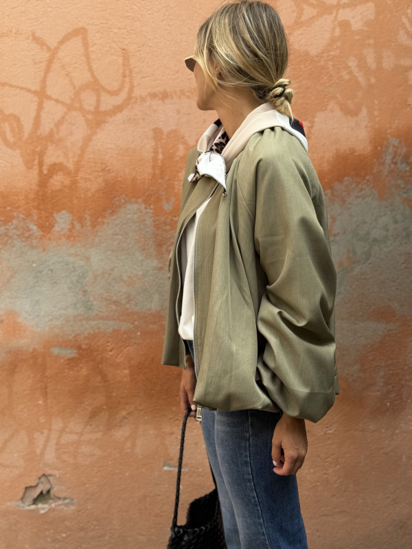 Jacket MASSIMO khaki & its scarf