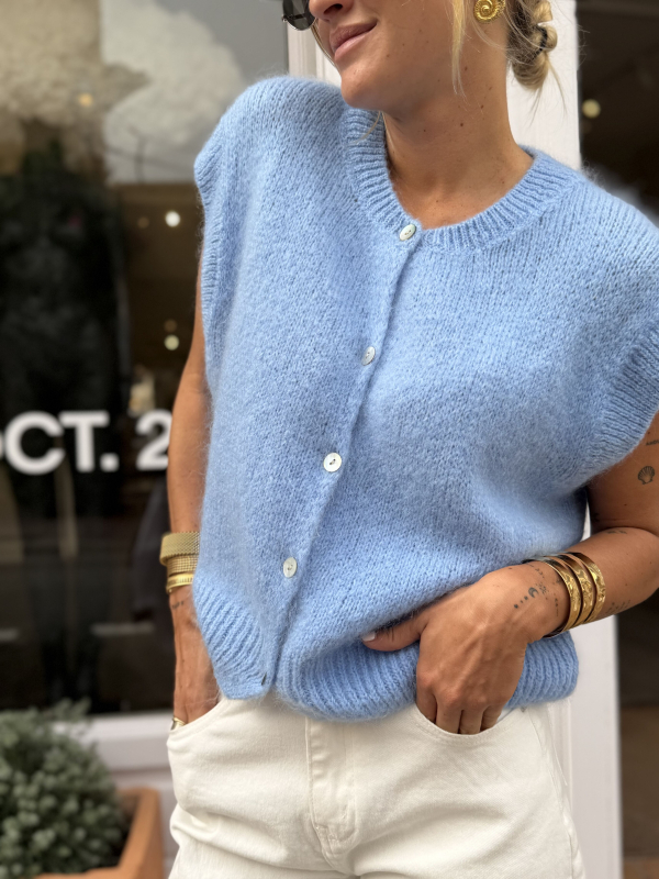 Gilet NINO sans manches bleu ciel