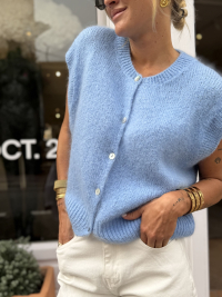 Gilet NINO sans manches bleu ciel