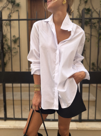 MIRANDA white oversized shirt