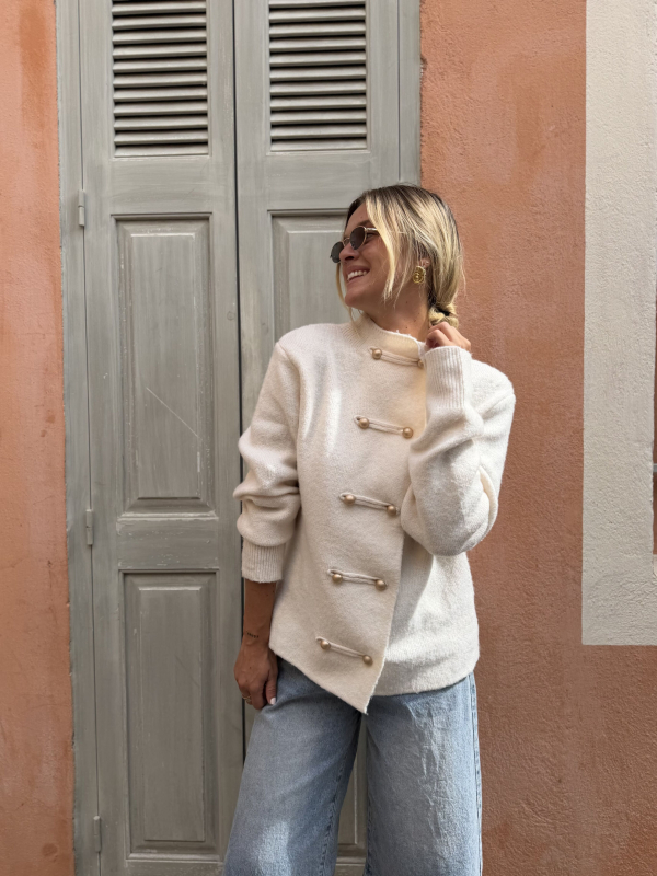 Gilet MILENA écru
