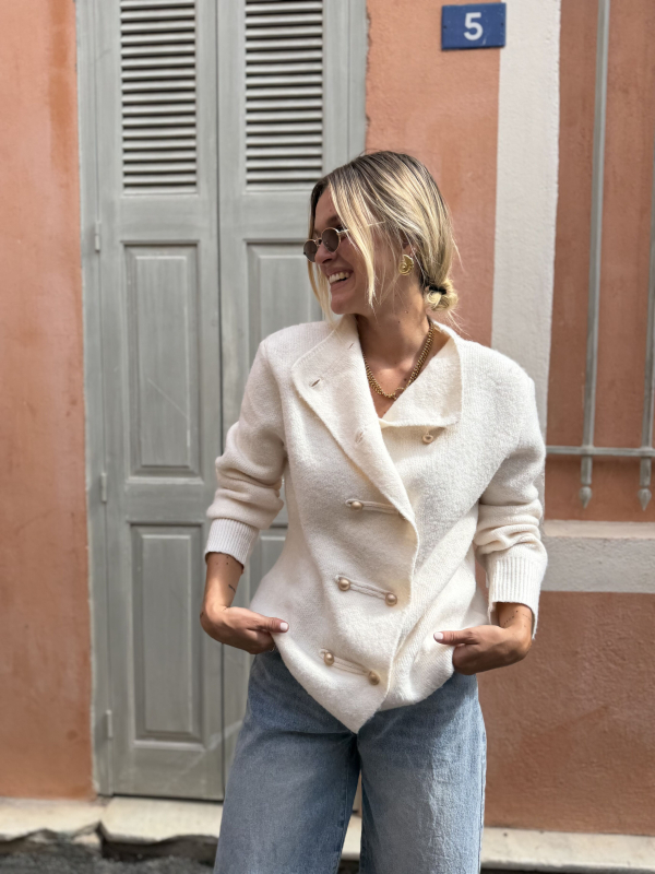 Gilet MILENA écru