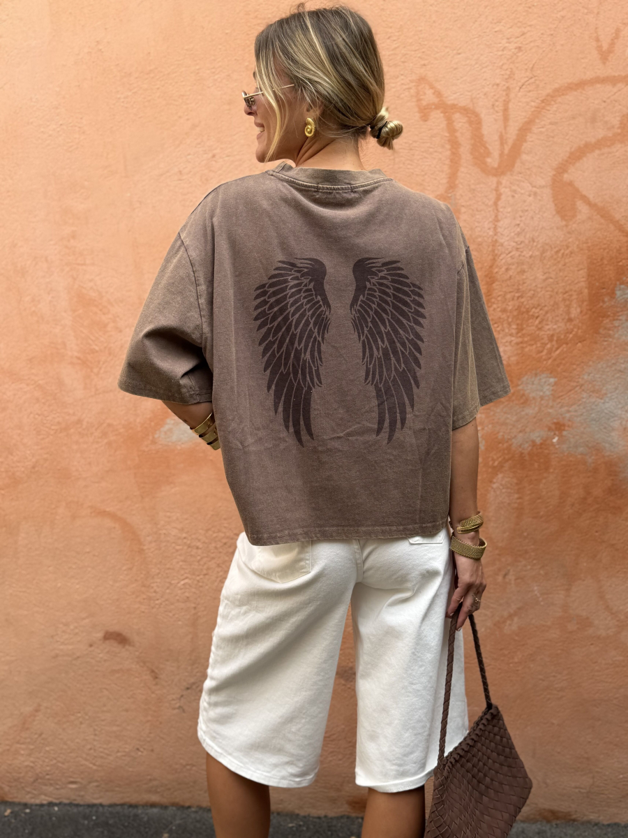 Tee-shirt ANGEL chocolat