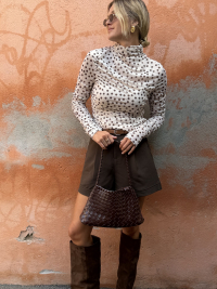 ELIOTT écru polka dot top - Pre-order