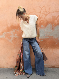 Gilet NINO sans manches beige