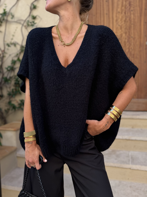 Pull LIAM noir oversize
