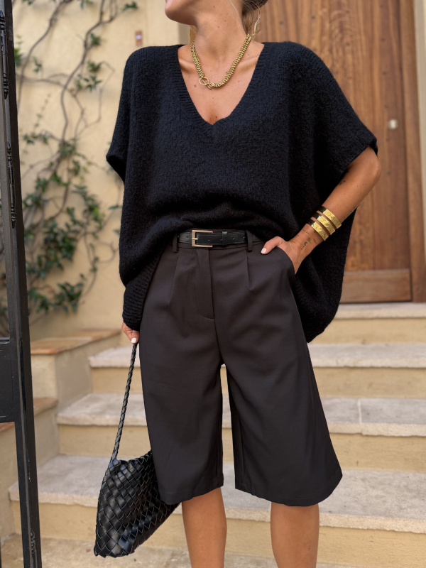 CLINT black bermuda shorts - Pre-order