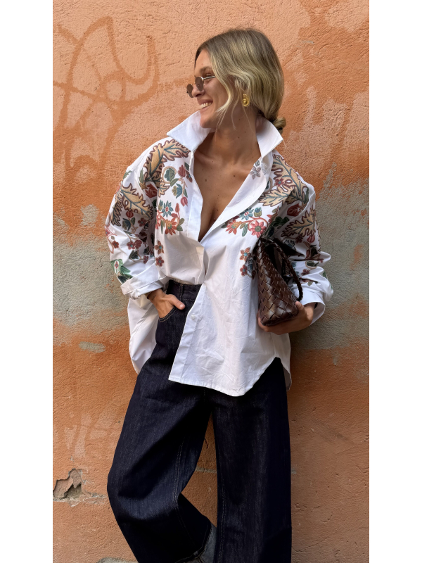 Chemise VERDE imprimés fleuris - précommande