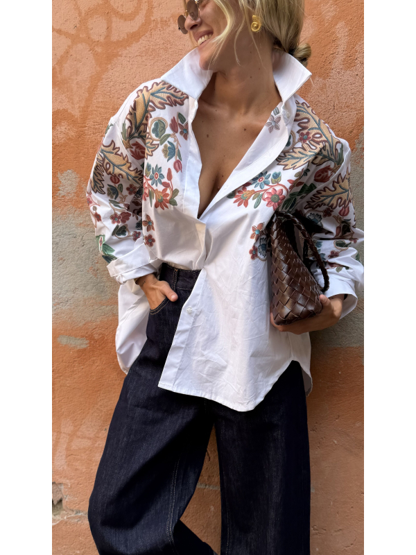 Chemise VERDE imprimés fleuris - précommande