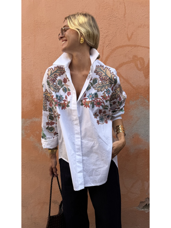 Chemise VERDE imprimés fleuris - précommande