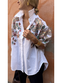 Chemise VERDE imprimés fleuris - précommande