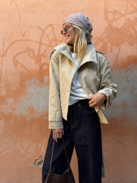 Trench WINSTON beige col montant