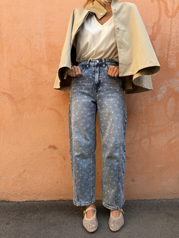 Jeans CALVIN with polka dots