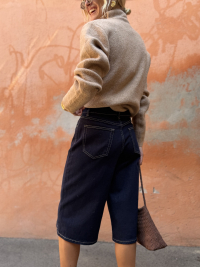 ZACK raw denim bermuda shorts