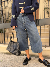 Bermuda MATT bleu denim - PRÉCOMMANDE