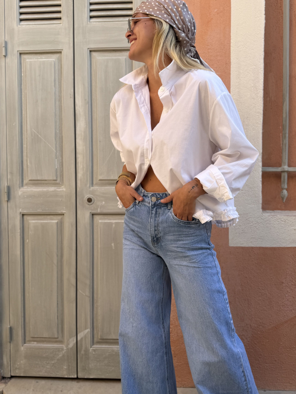 EDEN shirt small ruffles