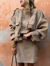 Veste CHARLIZE taupe