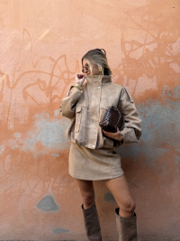 Veste CHARLIZE taupe