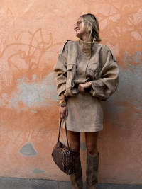 Veste CHARLIZE taupe