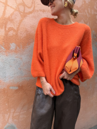 SOLENE orange sweater
