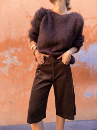 COOPER chocolate bermuda shorts