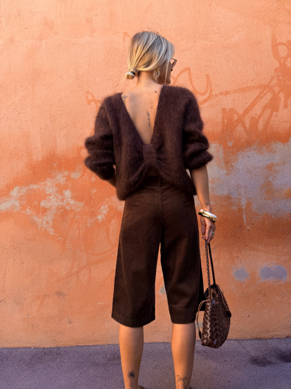 Pull COZY chocolat