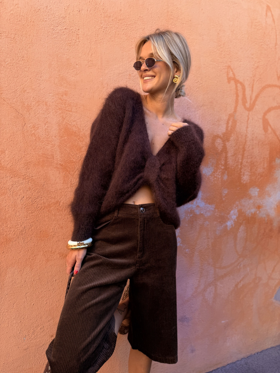 Pull COZY chocolat