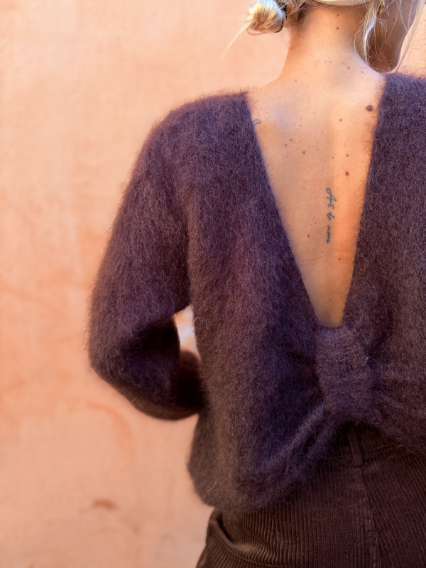 Pull COZY chocolat