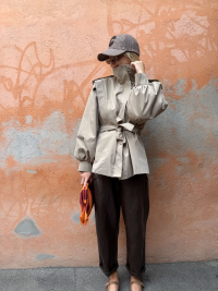 SHARON beige trench coat