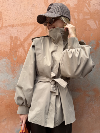 SHARON beige trench coat