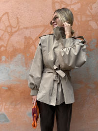 SHARON beige trench coat