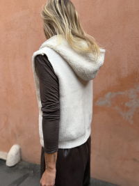 Veste moutonnée écrue - Précommande