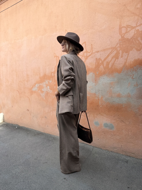 Veste blazer FRANCISCO pied de poule - précommande