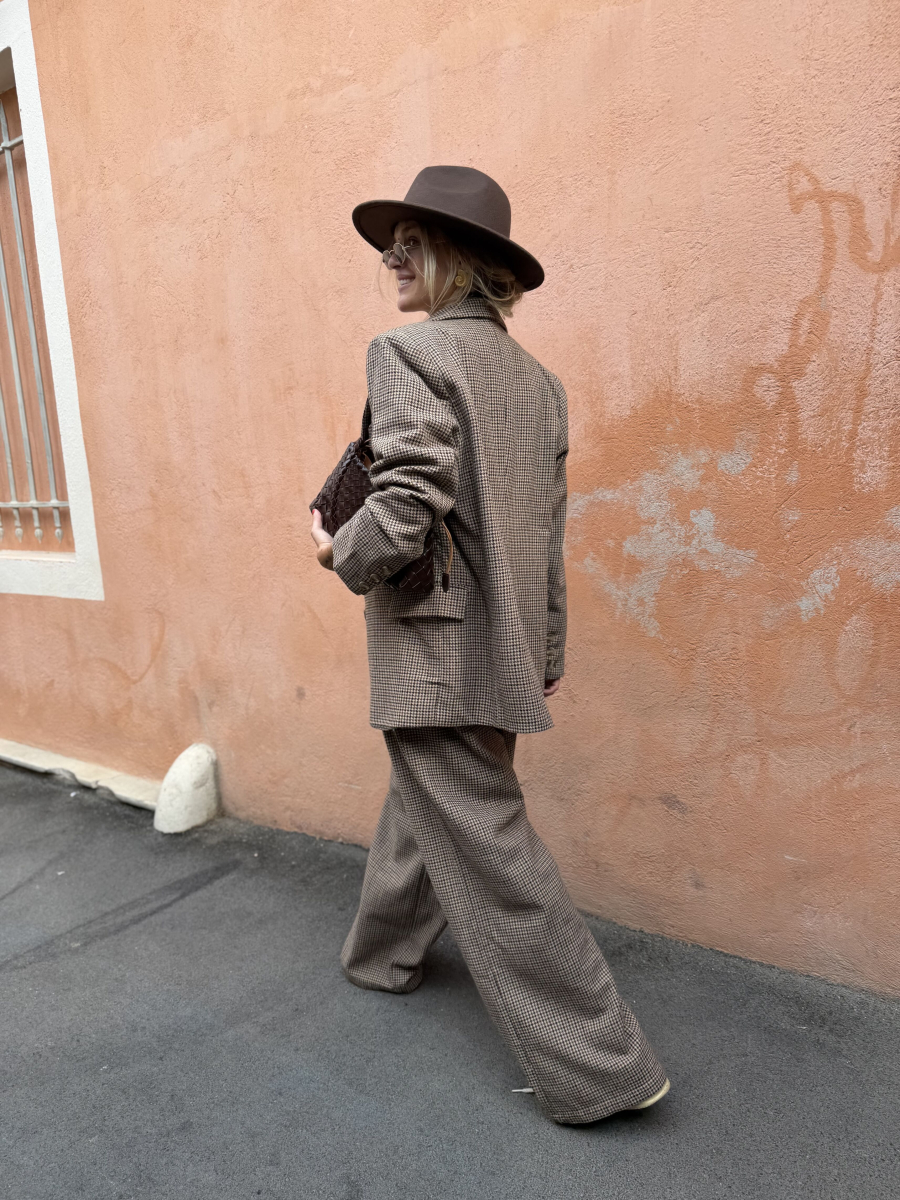 Veste blazer FRANCISCO pied de poule - précommande
