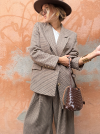 Veste blazer FRANCISCO pied de poule - précommande